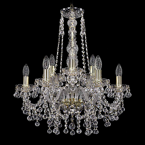 Подвесная люстра Bohemia Ivele Crystal 1409/6+3/195/h-63 G