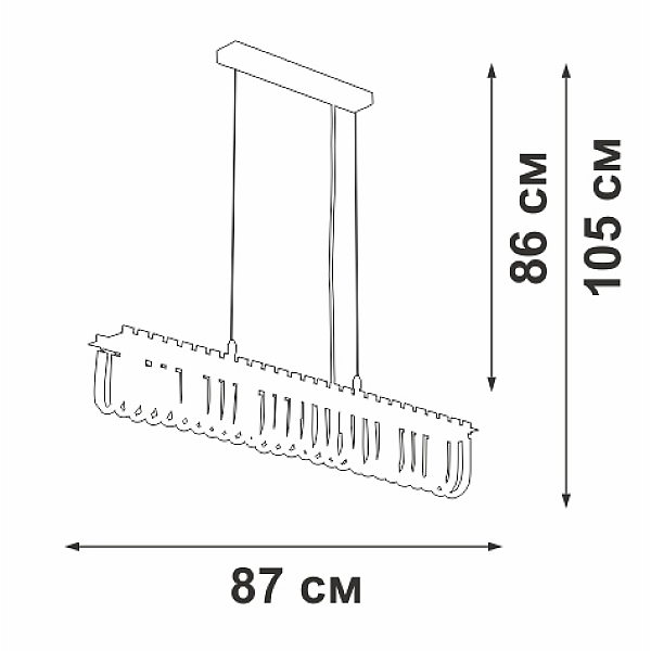 Подвесная люстра Vitaluce V5896-9/7S