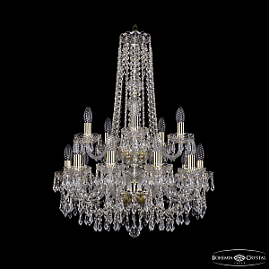 Подвесная люстра Bohemia Ivele Crystal 1403/10+5/195/h-77/2d G