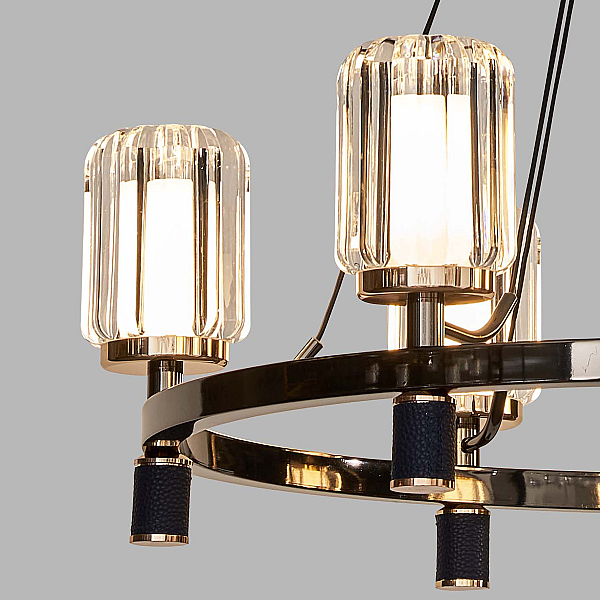 Подвесная люстра Delight Collection P0738-6A gold/pearl black