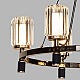 Подвесная люстра Delight Collection P0738-6A gold/pearl black