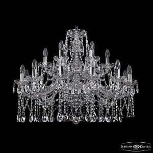 Подвесная люстра Bohemia Ivele Crystal 1413/12+6/300/2d Ni
