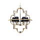 Подвесная люстра Lumina Deco Baltimore LDP 8020-6 GD+BK