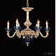 Подвесная люстра Bohemia Ivele Crystal AL79101P/6/175 WMG P Aquamarine/M-1F