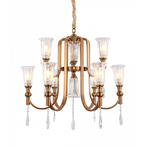 Подвесная люстра Lumina Deco Rionella LDP 8041-6+3 S.GD