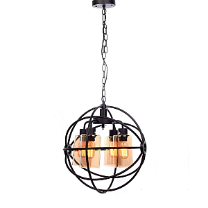 Подвесная люстра Lumina Deco Stradi LDP 11509-4 BK