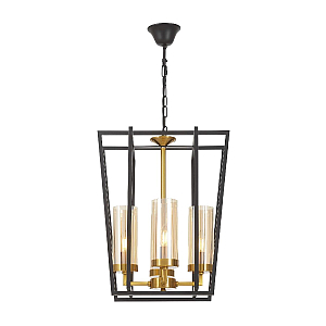 Подвесная люстра Lumina Deco Afres LDP 1246-4 BK+MD