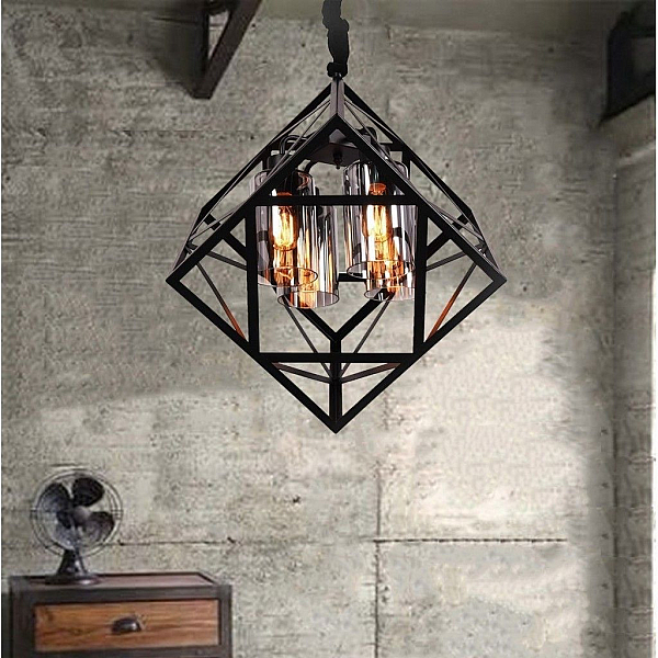 Подвесная люстра Lumina Deco Brutte LDP 11339-4 BK