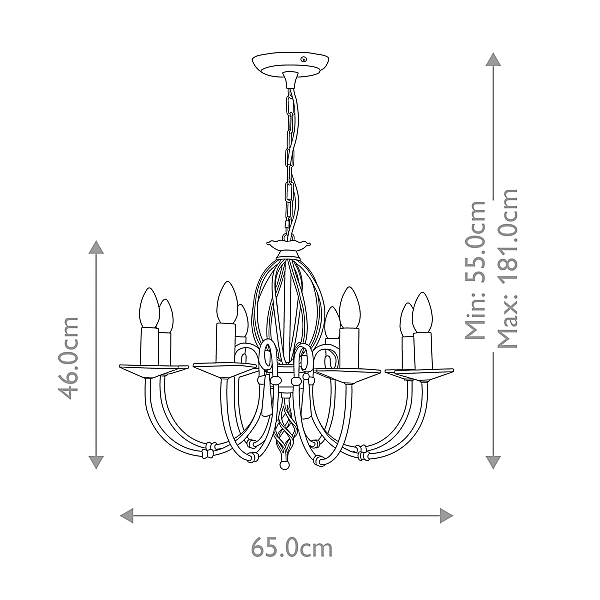 Подвесная люстра Elstead Lighting AG8-AGED-BRASS