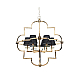 Подвесная люстра Lumina Deco Baltimore LDP 8020-6 GD+BK