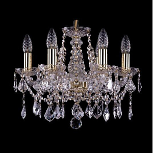 Подвесная люстра Bohemia Ivele Crystal 1413/6/141 G Leafs