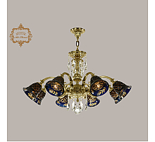 Подвесная люстра Art Classic 31.31.8.NV215IV.150SP.G.Sp.Amber.Blue.1B