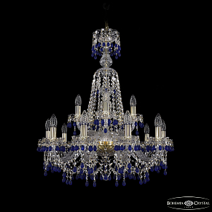 Подвесная люстра Bohemia Ivele Crystal 1410/10+5/240/XL-80 G V3001