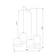 Подвесная люстра TK Lighting 6585 Juta