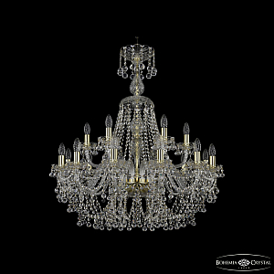 Подвесная люстра Bohemia Ivele Crystal 1409/12+6/300/XL-95 G