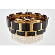Подвесная люстра Lumina Deco LDP 7045-600 BK+GD