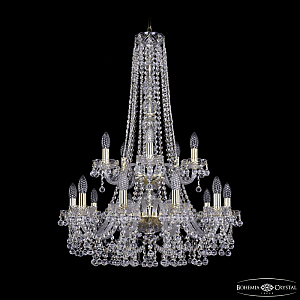 Подвесная люстра Bohemia Ivele Crystal 1409/10+5/240/h-91/2d G