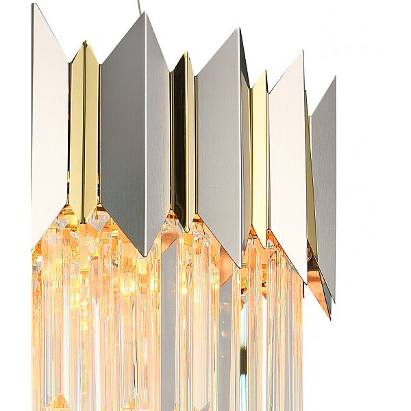 Подвесная люстра Natali Kovaltseva QUEEN 79006/8C BRASS SILVER