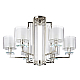 Подвесная люстра Crystal Lux Nicolas SP-PL6 Nickel/White
