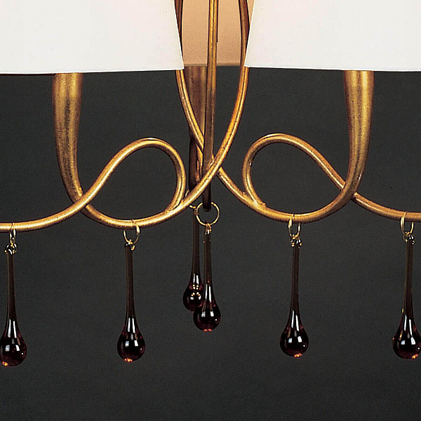 Подвесная люстра Mantra Paola Painted Gold 3540