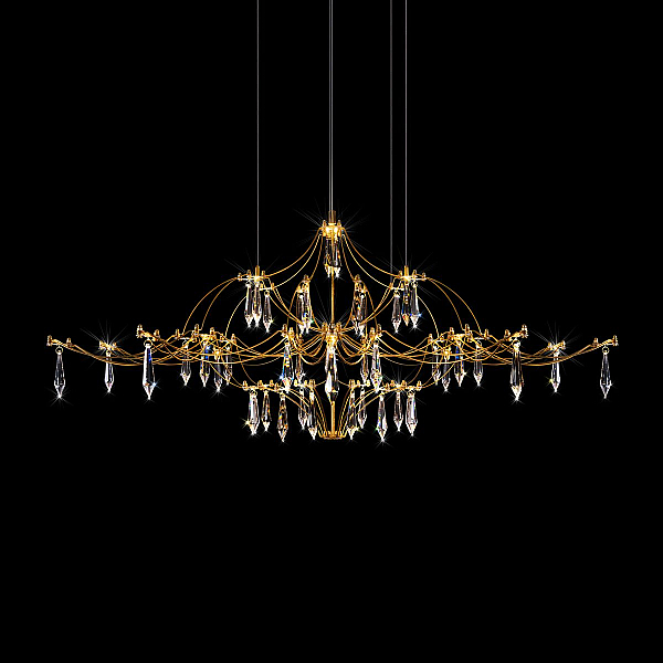 Подвесная люстра Loft IT Mira 10587/1000 Gold Asfour