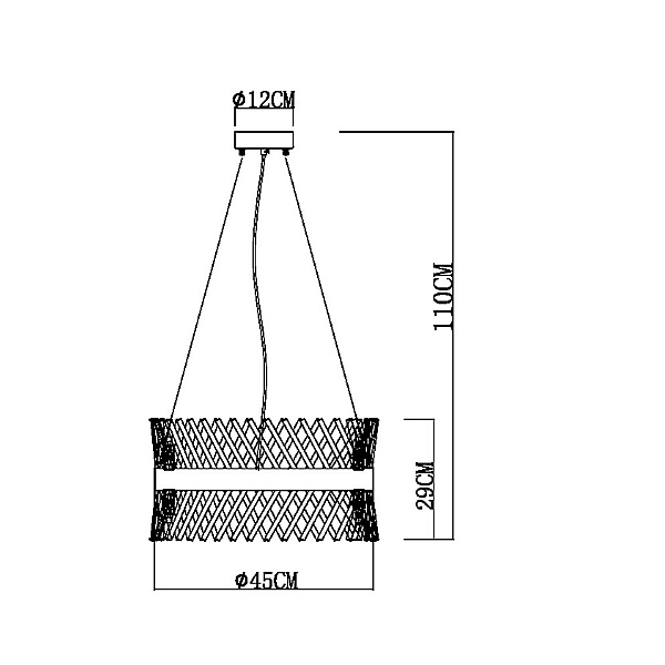 Подвесная люстра Arte Lamp Acapulco A1073LM-10PB