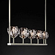 Подвесная люстра Imperium Loft Rh Boule De Cristal Linear Chandelier 5 Nickel 240205-22