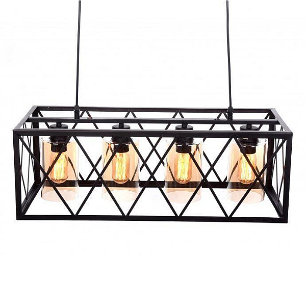 Подвесная люстра Lumina Deco Nortis LDP 11535-4 BK