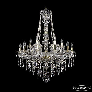 Подвесная люстра Bohemia Ivele Crystal 1415/12+6/300/h-108 G