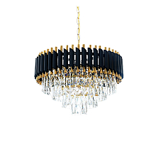 Подвесная люстра Lumina Deco Funneli LDP 6003-550 BK+F.GD