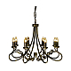 Подвесная люстра Elstead Lighting OV8-BLK-GOLD