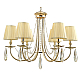 Подвесная люстра Crystal Lux Victoria SP6 Gold/Amber