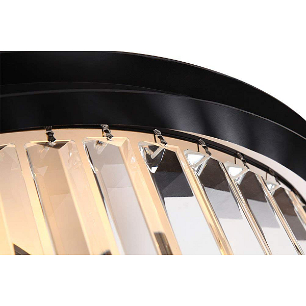 Подвесная люстра Delight Collection 1920s Odeon KR0387P-6B/P black/clear