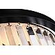 Подвесная люстра Delight Collection 1920s Odeon KR0387P-6B/P black/clear