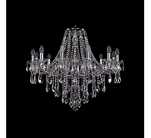 Подвесная люстра Bohemia Ivele Crystal 1415/12/300 Ni Leafs