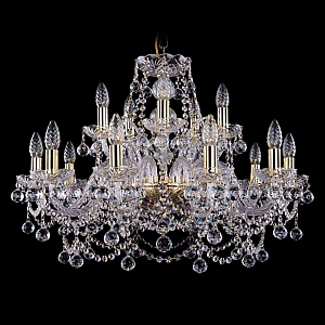 Подвесная люстра Bohemia Ivele Crystal 1411/10+5/240 G Balls