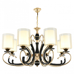 Подвесная люстра Arte Milano Florentia 302237/8 Bk/Gd