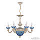 Подвесная люстра Bohemia Ivele Crystal AL79101P/6/175 WMG P Aquamarine/M-1F