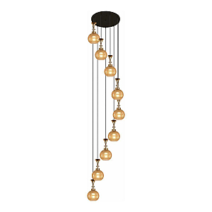 Каскадная люстра Reluce 02001-0.9-09 AMBER