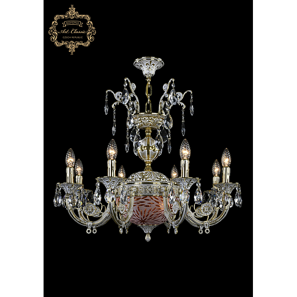 Подвесная люстра Art Classic 31.22.8.KR175SP.250IT.GW.Sp.Amber.White.1A