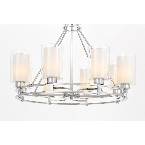 Подвесная люстра Lumina Deco Marietta LDP 8025-8 CHR+WT