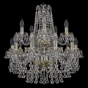 Подвесная люстра Bohemia Ivele Crystal 1409/10+5/195/2d G