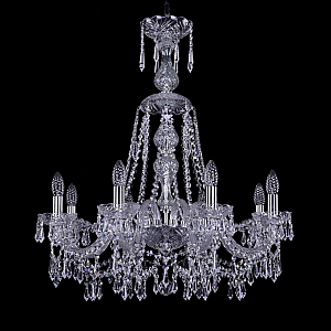 Подвесная люстра Bohemia Ivele Crystal 1403/8/240/XL-75 Ni