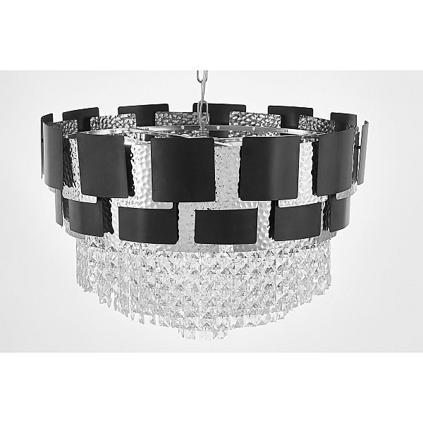 Подвесная люстра Lumina Deco LDP 7045-600 BK+CHR