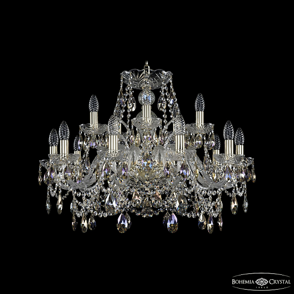 Подвесная люстра Bohemia Ivele Crystal 1411/10+5/240 G K801