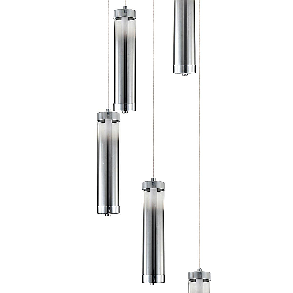 Подвесная светодиодная люстра Indigo Rilucente 11061/5P Chrome V000147L