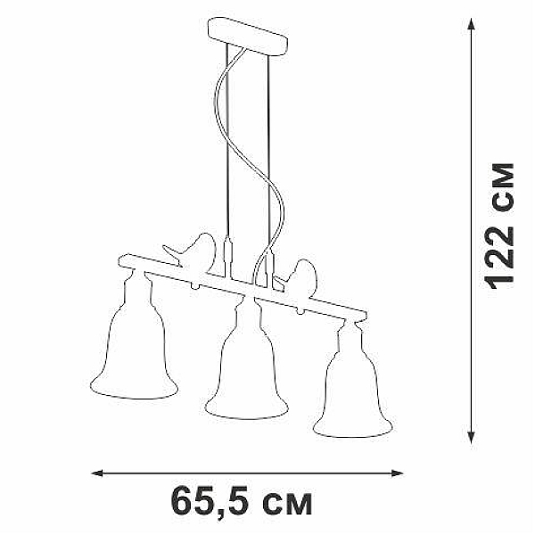 Подвесная люстра Vitaluce V2958-0/3S