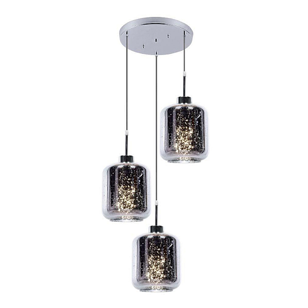 Подвесная люстра Lumina Deco Alacosmo LDP 6811-3 RD CHR