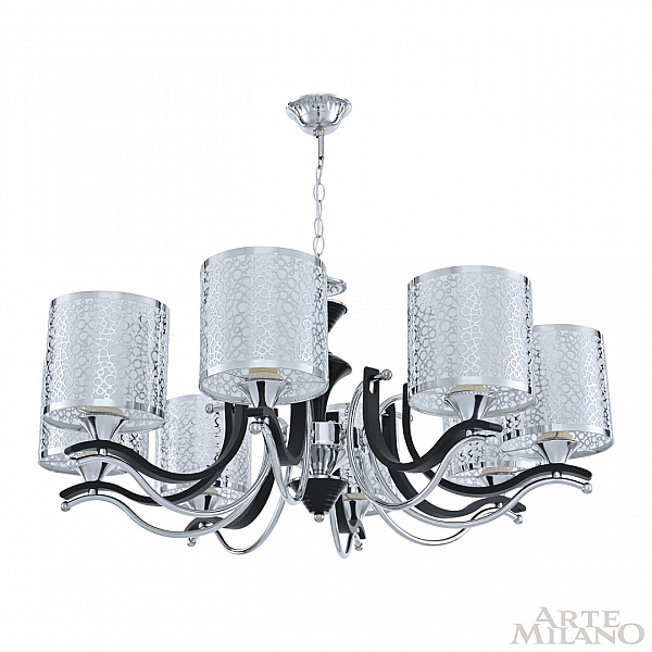 Подвесная люстра Arte Milano Florentia-6787 306787/8 Bk/Ni