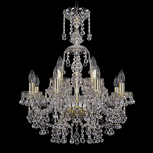Подвесная люстра Bohemia Ivele Crystal 1409/8+4/195/XL-68 G